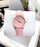 Gucci G Timeless Quartz Pink Dial Pink Leather Strap Watch For Women - YA1265005