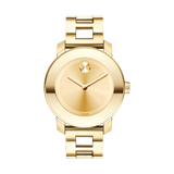 Movado Bold Yellow Gold Dial Yellow Gold Steel Strap Watch For Women - 3600085