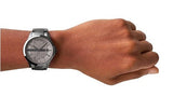 Wrist with watch.