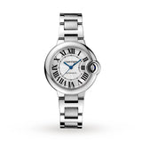 Cartier Ballon Bleu De Cartier Silver Dial Silver Steel Strap Watch for Women - WSBB0044