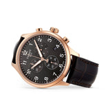 Tissot Chrono XL Black Dial Brown Leather Strap Watch For Men - T116.617.36.057.01