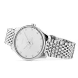 Gucci G Timeless Quartz Silver Dial Silver Steel Strap Watch For Women - YA1264153