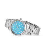 Gucci G Timeless Quartz Turquoise Dial Silver Steel Strap Unisex Watch - YA1265044