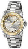 Gucci Dive Automatic 18K Gold Silver Dial Silver Steel Strap Watch for Men - YA136357