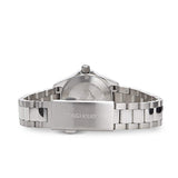 Silver TAG Heuer watch with metal band.