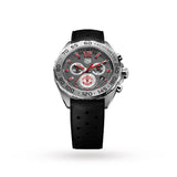 Tag Heuer Formula 1 Manchester United Special Edition Grey Dial Black Silicone Strap Watch for Men - CAZ101M.FT8024