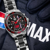 Tag Heuer Formula 1 Max Verstappen Limited Edition 43mm Grey Dial Two Tone Steel Strap Watch for Gents - CAZ101U.BA0843