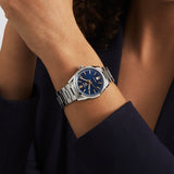 Tag Heuer Carrera Date Blue Dial Silver Steel Strap Watch for Women - WBN2311.BA0001