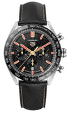 Tag Heuer Carrera Year of The Rabbit Automatic Chronograph Black Dial Black Leather Strap Watch for Men - CBN2A1L.FC6521