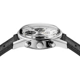 Tag Heuer Carrera Chronograph 60th Anniversary Silver Dial Black Leather Strap Watch for Men - CBK221H.FC8317