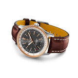 Breitling Navitimer 1 Automatic 41mm Black Dial Brown Leather Strap Mens Watch - U17326211M1P1