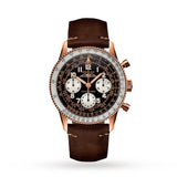 Breitling Navitimer 1959 Edition Black Dial Brown Leather Strap Watch for Men - RB0910371B1X1