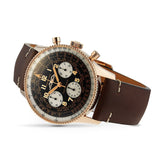 Breitling Navitimer 1959 Edition Black Dial Brown Leather Strap Watch for Men - RB0910371B1X1