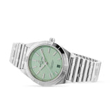 Breitling Chronomat Automatic 36 Green Dial Silver Steel Strap Watch for Women - A10380101L1A1