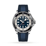 Breitling Superocean Automatic 44 Blue Dial Blue Rubber Strap Watch for Men - A17376211C1S1