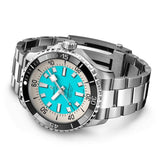 Breitling Superocean Automatic 44mm Turquoise Dial Silver Steel Strap Watch for Men - A17376211L2A1