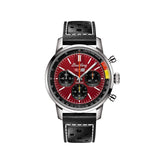 Breitling Top Time B01 Chevrolet Corvette Red Dial Black Leather Strap Watch for Men - AB01761A1K1X1