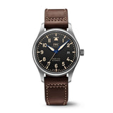 IWC Pilot's Watch Mark XVIII 40mm Black Dial Brown Leather Strap Watch for Men - IW327006