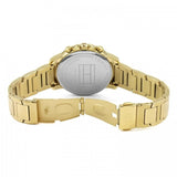 Tommy Hilfiger Claudia White Dial Gold Steel Strap Watch for Women - 1781742