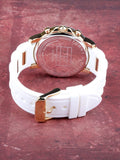 Tommy Hilfiger Claudiia White Dial White Steel Strap Watch for Women - 1781745