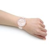 Tommy Hilfiger Carly Cream Dial Cream Leather Strap Watch for Women -1781789