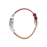 Tommy Hilfiger Claudia White Dial Red Leather Strap Watch for Women - 1781816