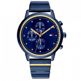 Tommy Hilfiger Blake Blue Dial Blue Steel Strap Watch for Women - 1781893