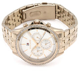 Tommy Hilfiger Ari Diamonds Silver Dial Rose Gold Steel Strap Watch for Women - 1781978