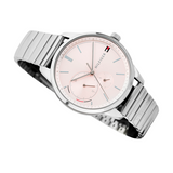 Tommy Hilfiger Brooke Pink Dial Silver Steel Strap Watch for Women - 1782020