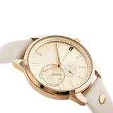 Tommy Hilfiger Brooke Quartz White Dial Cream Leather Strap Watch for Women  - 1782022