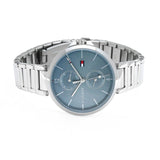 Tommy Hilfiger Angela Blue Dial Silver Steel Strap Watch for Women - 1782126