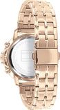 Tommy Hilfiger Madison Chronograph Quartz Rose Gold Dial Rose Gold Steel Strap Watch For Women - 1782190