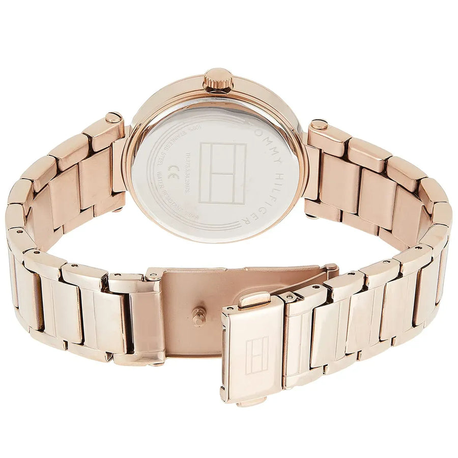 Tommy Hilfiger Lynn Quartz Rose Gold Dial Rose Gold Steel Strap Watch For Women - 1782237