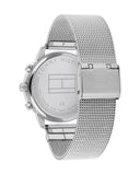 Tommy Hilfiger Blake Diamonds Silver Dial Silver Mesh Bracelet Watch for Women - 1782301