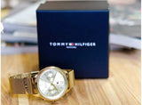 Tommy Hilfiger Blake Quartz Gold Dial Gold Mesh Bracelet Watch for Women - 1782302