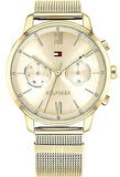 Tommy Hilfiger Blake Quartz Gold Dial Gold Mesh Bracelet Watch for Women - 1782302