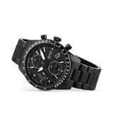 Hugo Boss Pilot Edition Chronograph Black Dial Black Steel Strap Watch for Men - 1513854