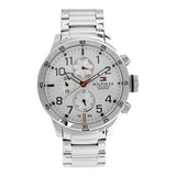 Tommy Hilfiger Trent Multifunction White Dial Silver Steel Strap Watch for Men - 1791140