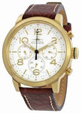 Tommy Hilfiger Jake Quartz White Dial Brown Leather Strap Watch for Men - 1791231