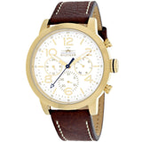 Tommy Hilfiger Jake Quartz White Dial Brown Leather Strap Watch for Men - 1791231