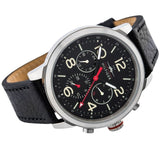 Tommy Hilfiger Jake Chronograph Black Dial Black Leather Strap Watch for Men - 1791232