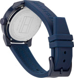 Tommy Hilfiger Denim Quartz Blue Dial Blue Rubber Strap Watch for Men - 1791322