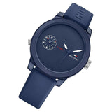 Tommy Hilfiger Denim Quartz Blue Dial Blue Rubber Strap Watch for Men - 1791325