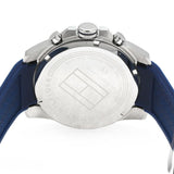 Tommy Hilfiger Decker Quartz White Dial Blue Rubber Strap Watch for Men - 1791349