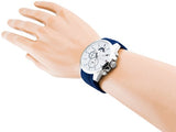 Tommy Hilfiger Decker Quartz White Dial Blue Rubber Strap Watch for Men - 1791349