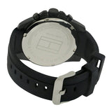 Tommy Hilfiger Decker Black Dial Black Rubber Strap Watch for Men - 1791352