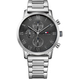 Tommy Hilfiger Kane Chronograph Grey Dial Silver Steel Strap Watch for Men - 1791397