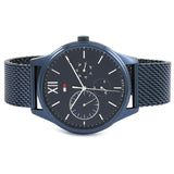 Tommy Hilfiger Damon Quartz Blue Dial Blue Mesh Bracelet Watch for Men - 1791421