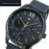 Tommy Hilfiger Damon Quartz Blue Dial Blue Mesh Bracelet Watch for Men - 1791421