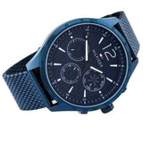 Tommy Hilfiger Gavin Chronograph Blue Dial Blue Mesh Bracelet Watch for Men - 1791471